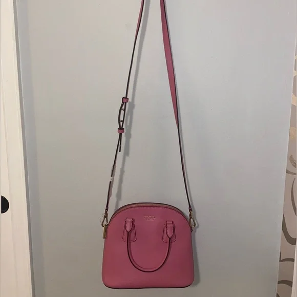 Kate Spade Sylvia Medium Dome Satchel Crossbody Bag-Blustery Pink - Picture 3 of 11